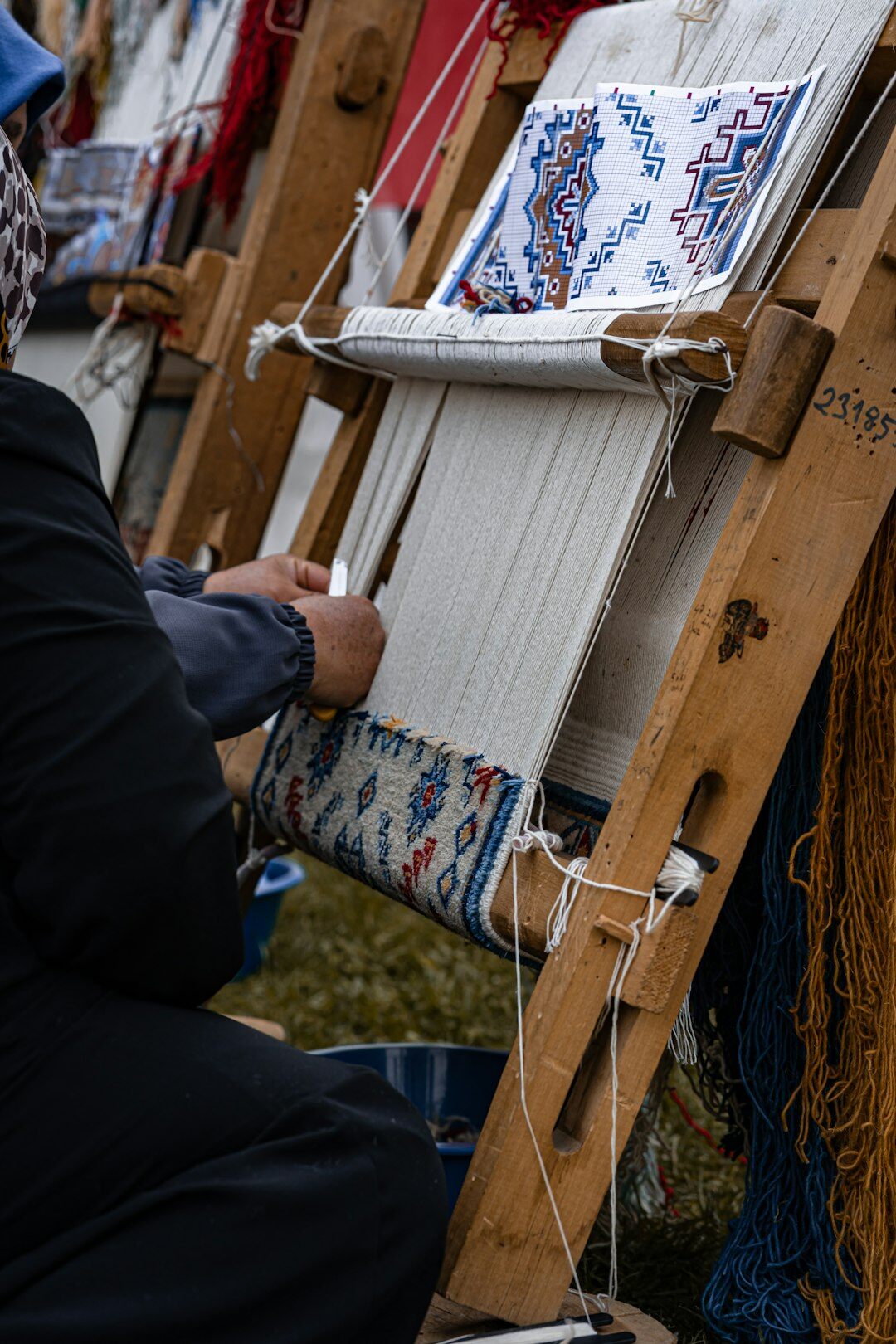 weaving traditional patterns