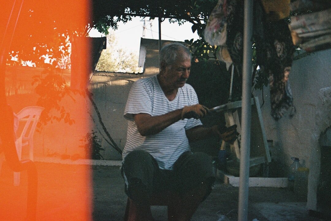 elderly blacksmith portrait