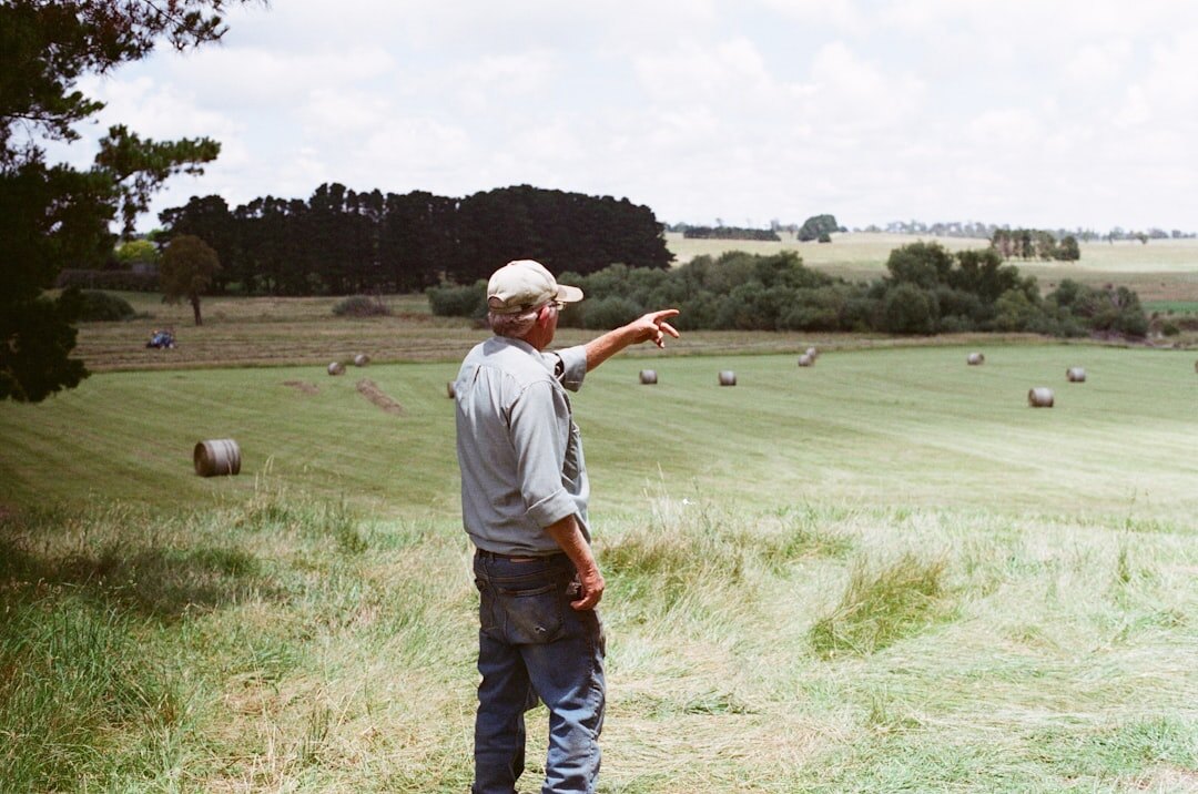 old man on farm